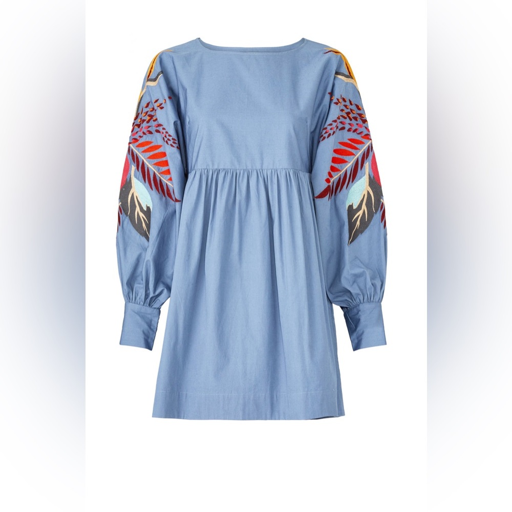 NWT Free People Mini Obsessions Embroidered Dress Size Small (can fit M as well)